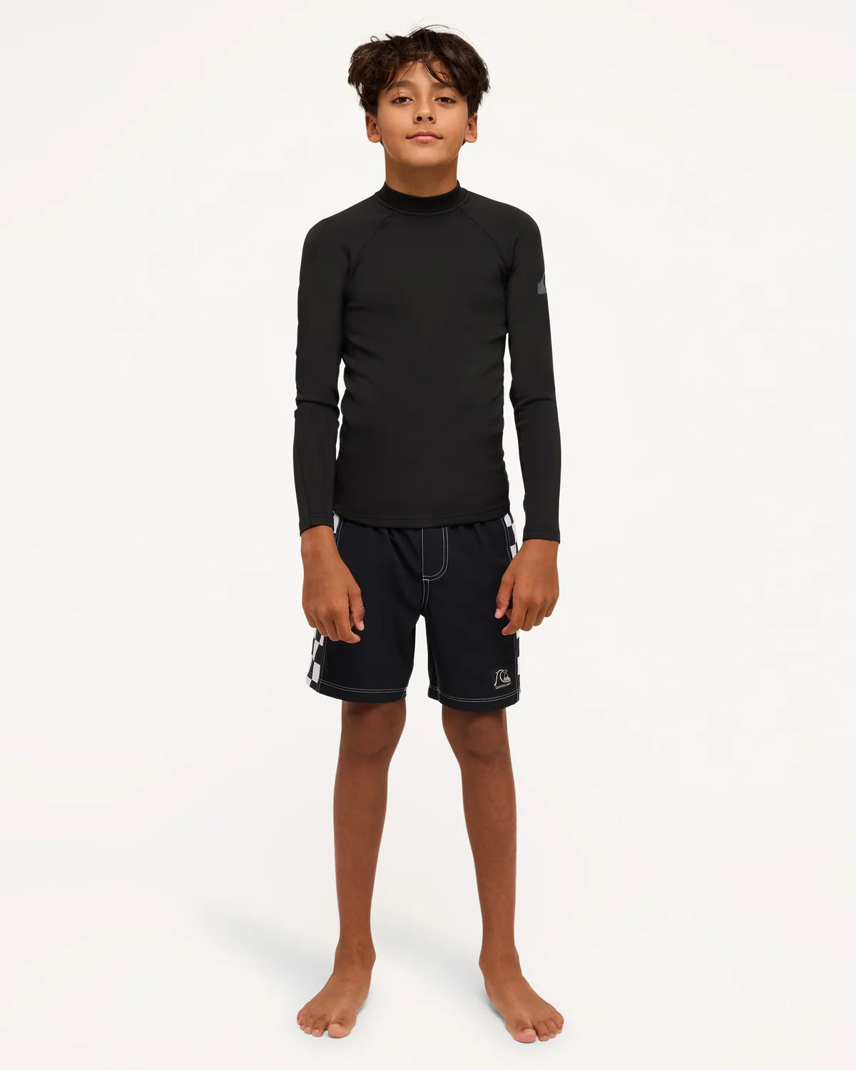 Quiksilver Everyday Heater LS Youth ID Rashie - Black