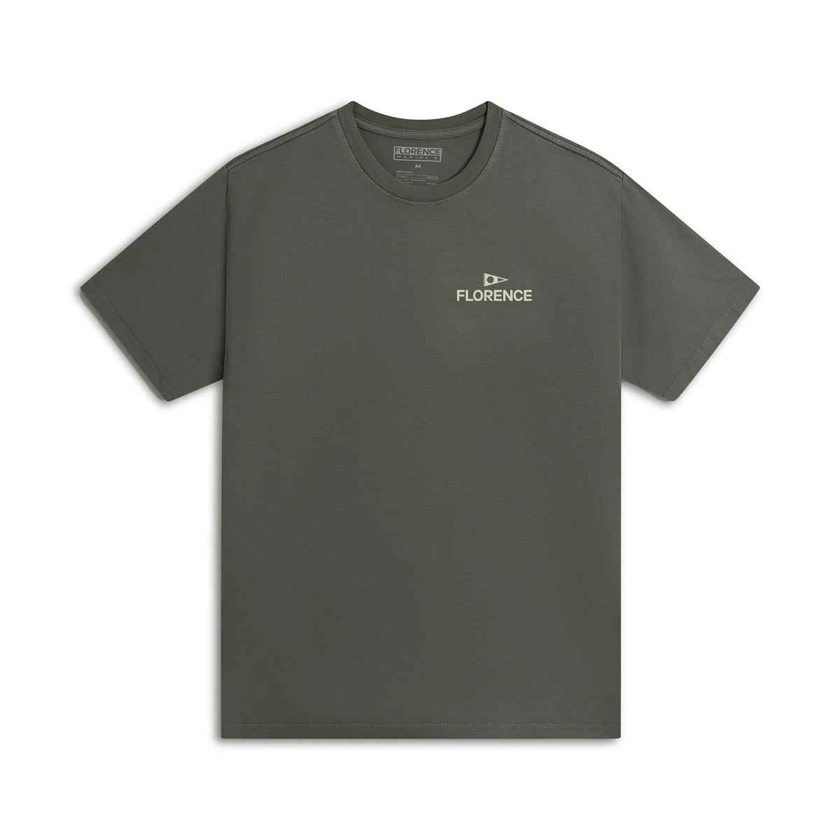Florence Marine X Crew SS Tee - Moss Grey
