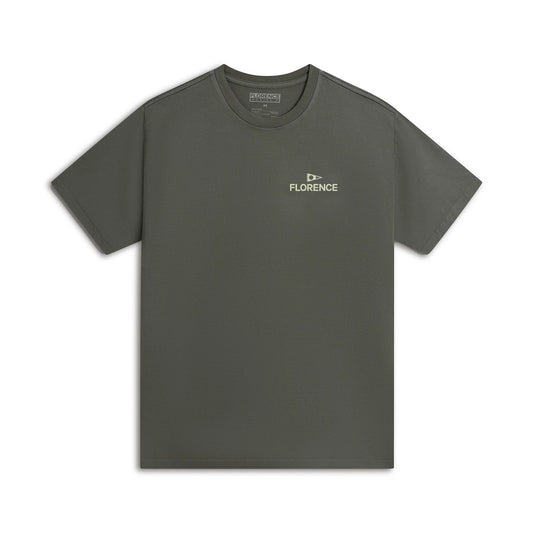 Florence Marine X Crew SS Tee - Moss Grey