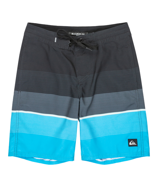 Quiksilver Everyday Padang Beach Youth 17" - Black Step Stripe