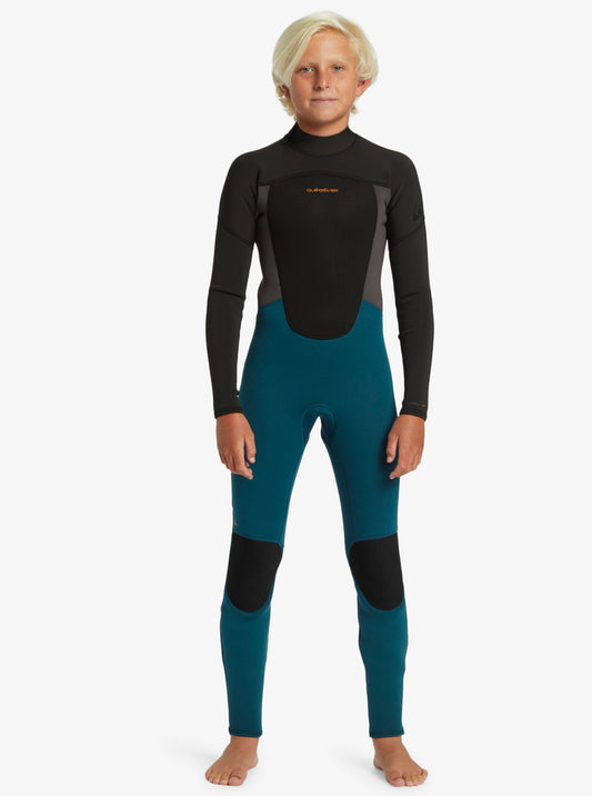 Quiksilver Prologue Boys 3/2mm BZ FLT - Midnight Turquoise - Star Surf + Skate