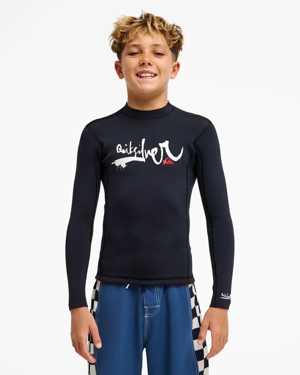 Quiksilver Boys Young Guns 1.5mm Jacket Reversible - Black