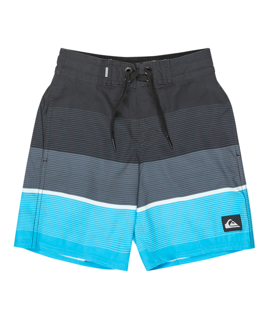 Quiksilver Everyday Padang Beach Boy 13" - Black Step Stripe - Star Surf + Skate