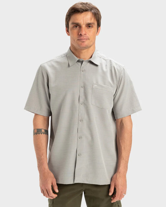 Quiksilver Waterman Centinela Premium Anti-Wrinkle  SS Shirt - Flint Gary Centinella - Star Surf + Skate