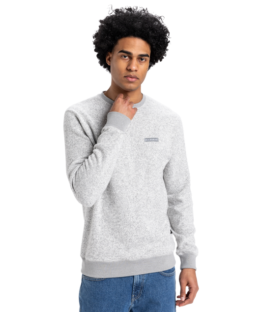 Quiksilver Keller Crew - Light Grey Heather - Star Surf + Skate