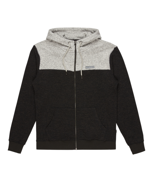 Quiksilver Keller Block Zip - Black Heather - Star Surf + Skate