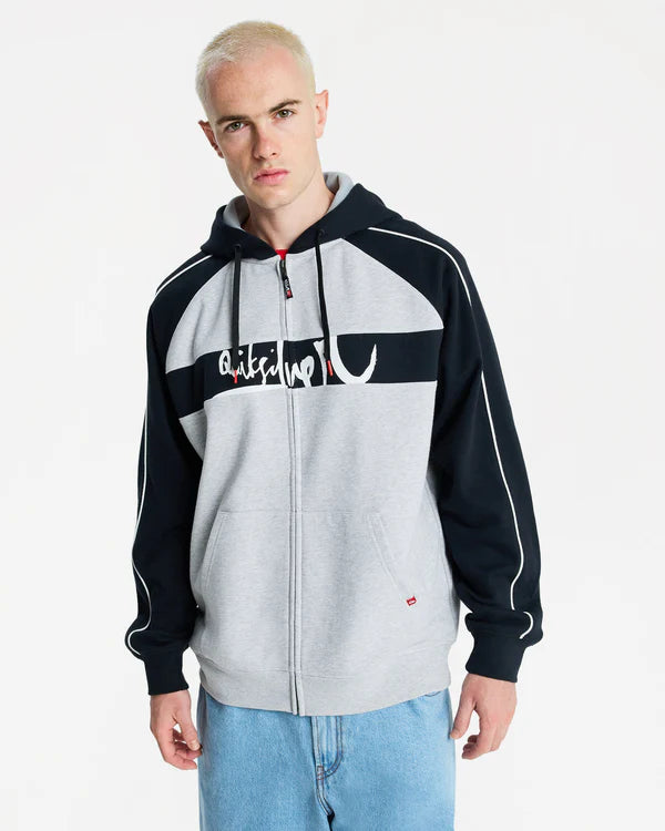 Quiksilver YG Operator Zip Hood - Light Grey Heather