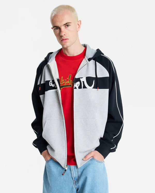 Quiksilver YG Operator Zip Hood - Light Grey Heather