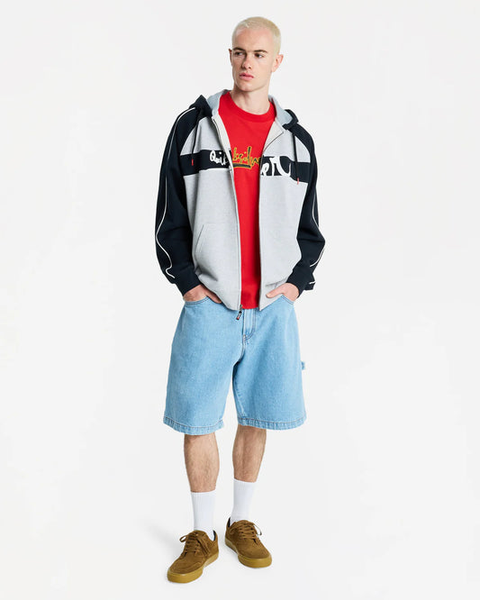 Quiksilver YG Operator Zip Hood - Light Grey Heather