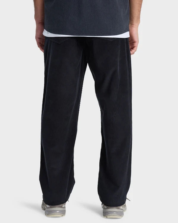 Quiksilver Taxer Regular Cord Pant - Black - Star Surf + Skate