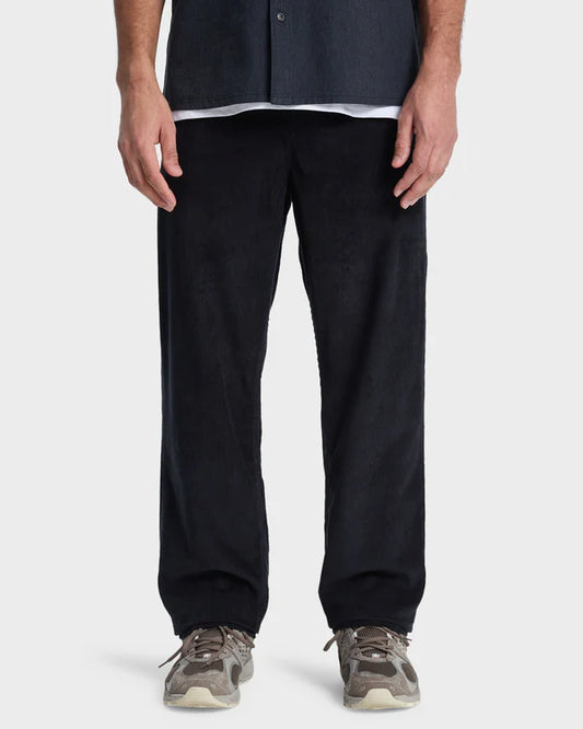 Quiksilver Taxer Regular Cord Pant - Black - Star Surf + Skate