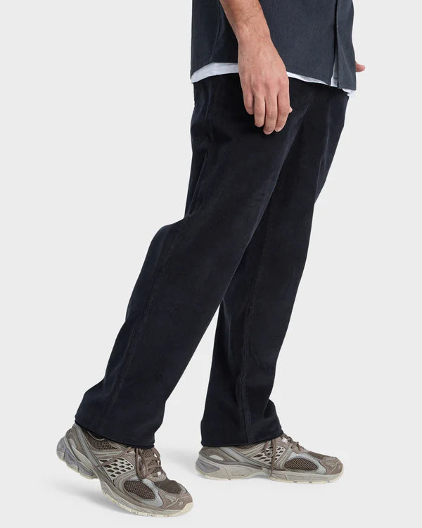 Quiksilver Taxer Regular Cord Pant - Black - Star Surf + Skate
