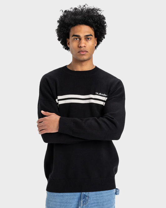 Quiksilver Tahoe Jacquard Sweater - Black - Star Surf + Skate