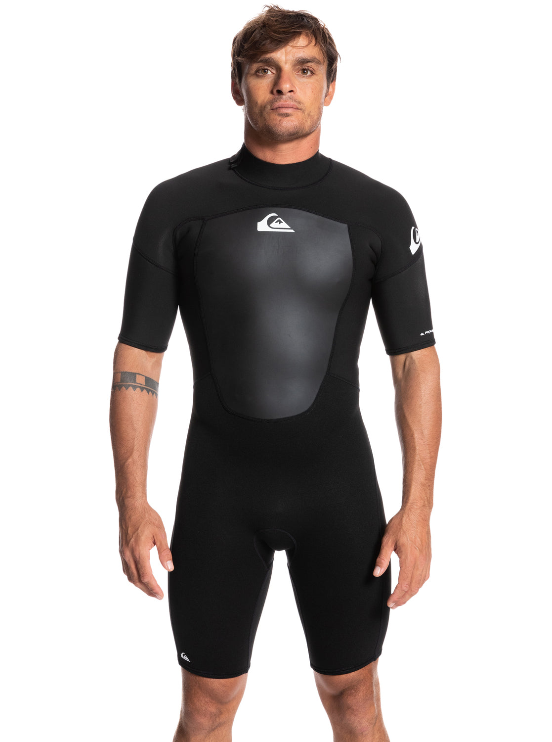 Quiksilver 2/2mm Prologue Short Sleeve Back Zip Springsuit - Black - Star Surf + Skate