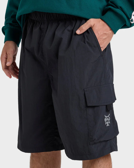 Quiksilver Mercury Cargo Denim 21" Short - Black - Star Surf + Skate