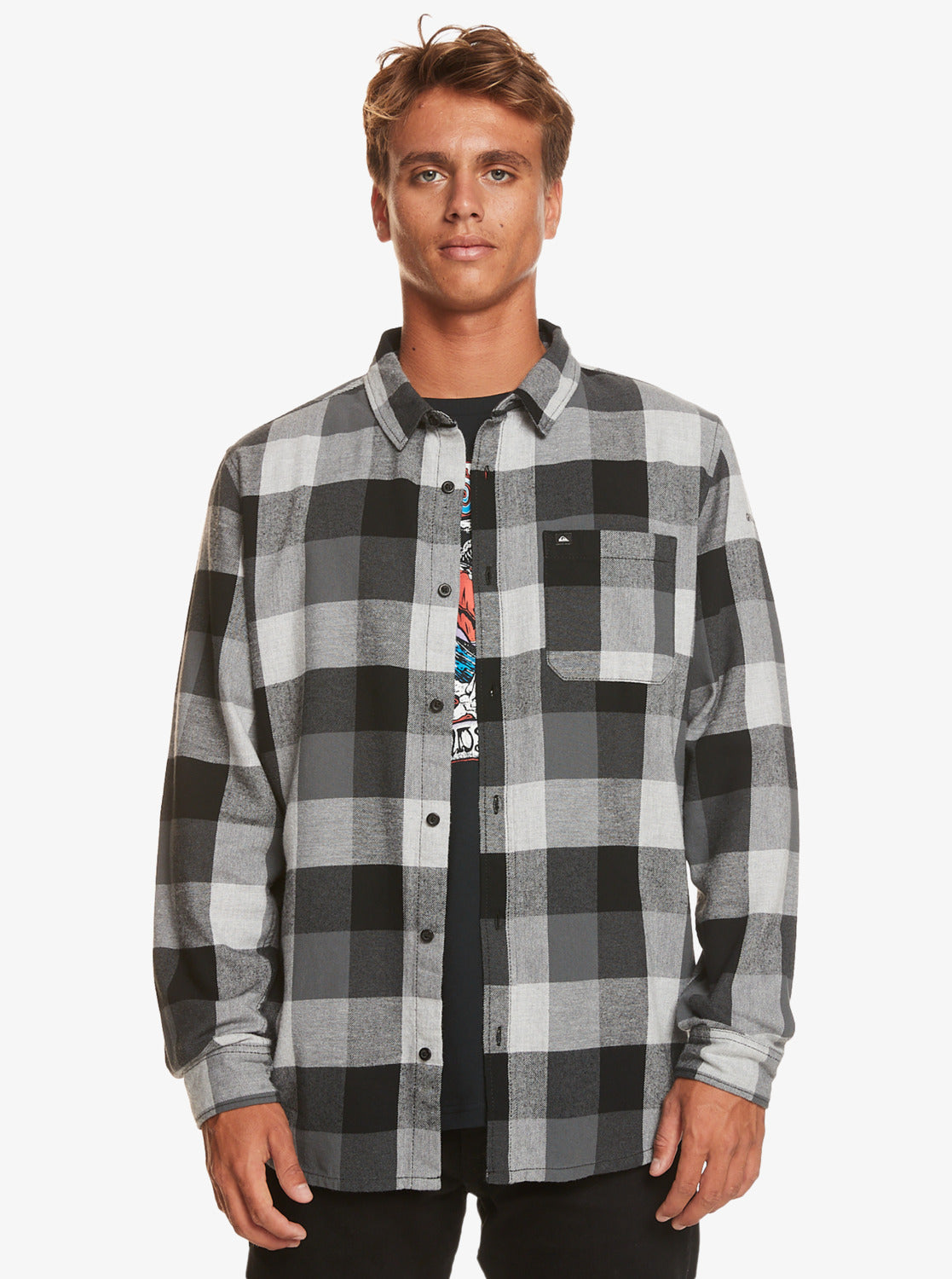 Quiksilver Motherfly Flannel LS Shirt - Star Surf + Skate