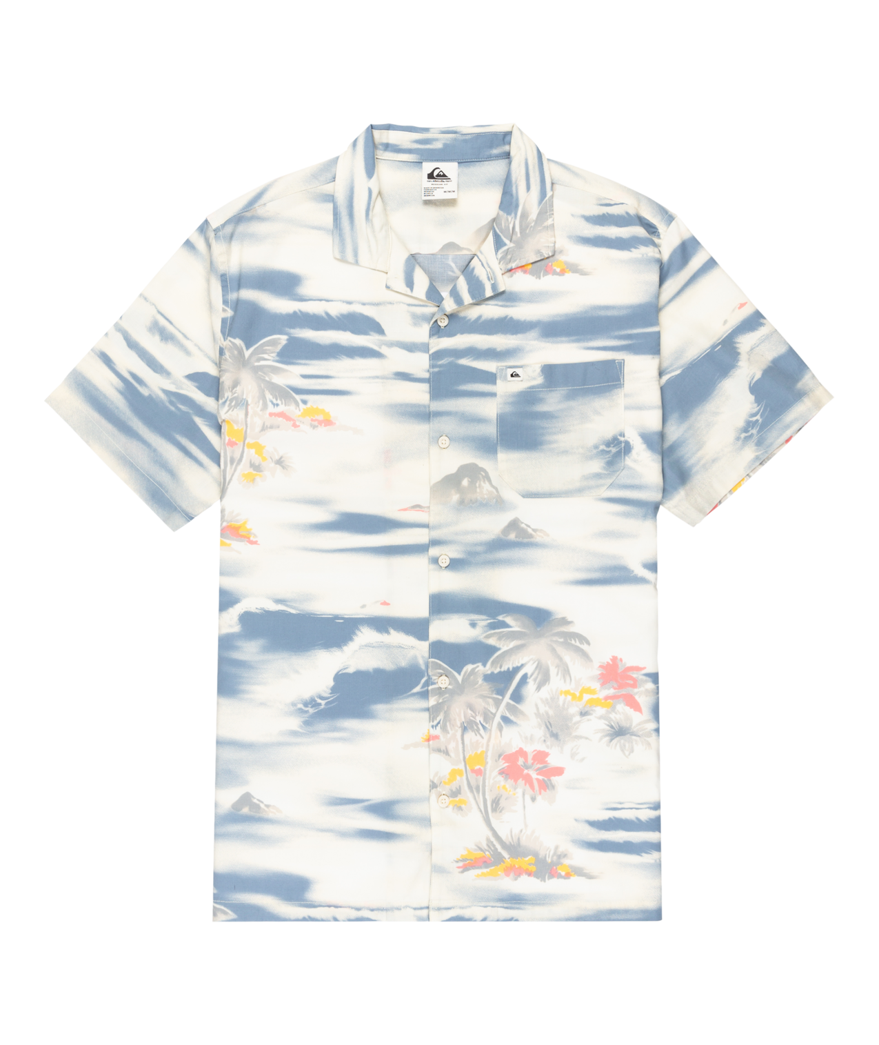 Quiksilver Beach Club Casual SS Shirt - Birch Tropical Surf 64 - Star Surf + Skate