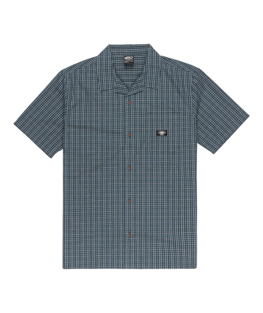 Quiksilver Liquid Metal SS Shirt - Liquid Metal Orion Blue - Star Surf + Skate
