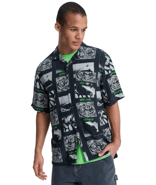 Quiksilver Mercury Tubes SS Shirt - Mercury Tube Black - Star Surf + Skate