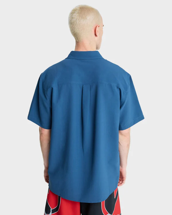 Quiksilver YG Lithium SS Shirt - Dark Denim