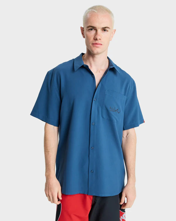 Quiksilver YG Lithium SS Shirt - Dark Denim