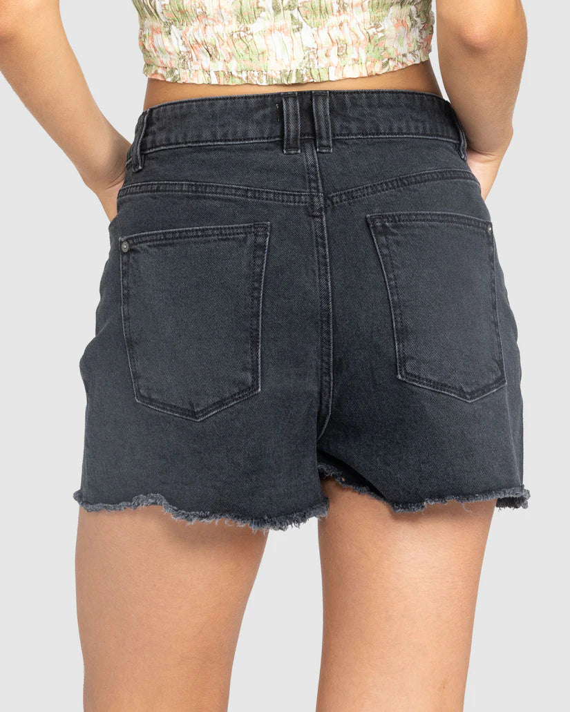 Roxy Eva Short Blk - Anthracite - Star Surf + Skate