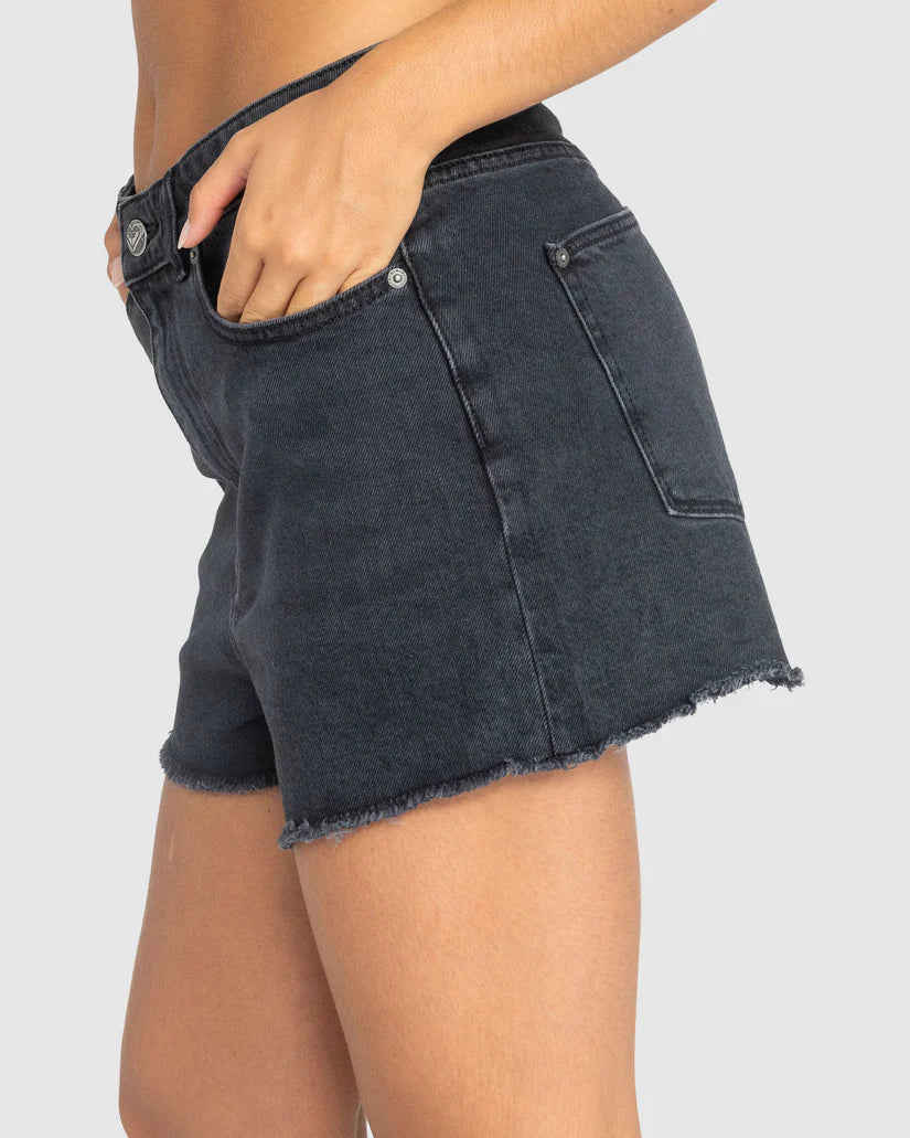 Roxy Eva Short Blk - Anthracite - Star Surf + Skate