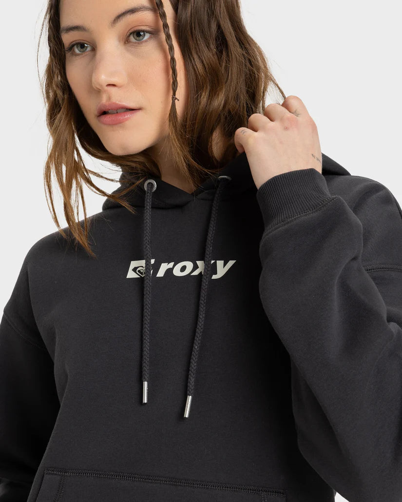 Roxy Perfect Place Hoodie Brushed - Phantom - Star Surf + Skate