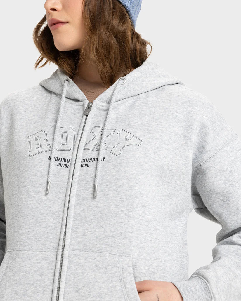 Roxy Perfect Place Zip Brushed - Heritage Heather - Star Surf + Skate