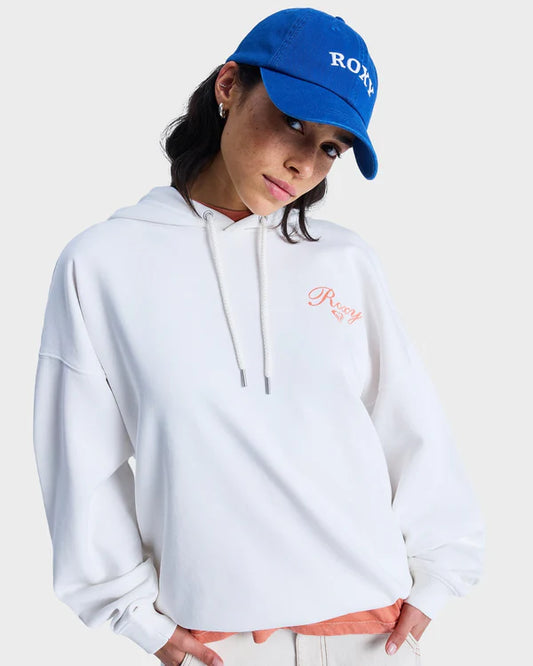 Roxy Lineup Oversized Hoodie - Coconut Milk - Star Surf + Skate