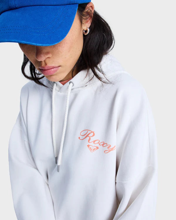 Roxy Lineup Oversized Hoodie - Coconut Milk - Star Surf + Skate