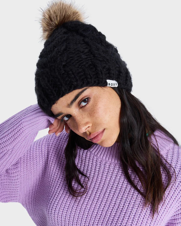 Roxy Cold Snow Beanie - Anthracite - Star Surf + Skate
