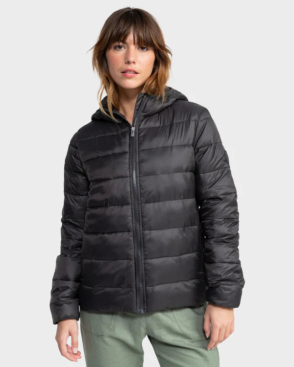 Roxy Wind Bliss Hooded Jacket - Phantom - Star Surf + Skate