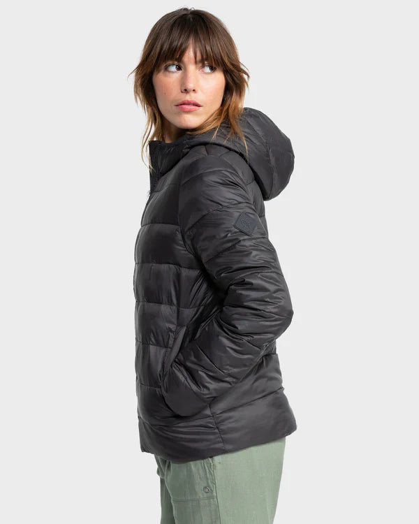 Roxy Wind Bliss Hooded Jacket - Phantom - Star Surf + Skate
