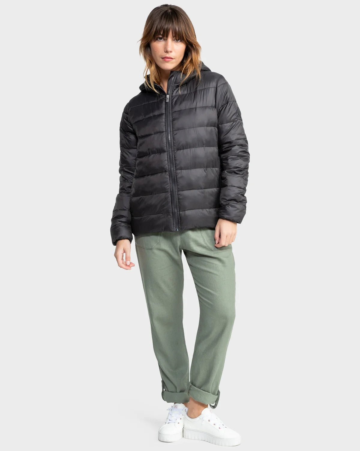 Roxy Wind Bliss Hooded Jacket - Phantom - Star Surf + Skate