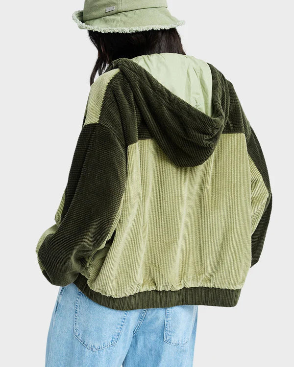 Roxy Have A Blast Fleece Jacket - Oil Green