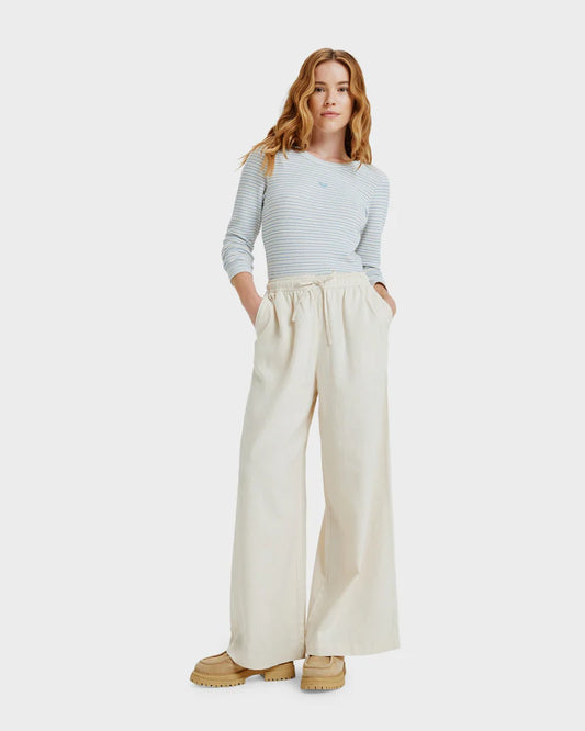 Roxy Lekeitio Break Mid Pant - Parchment (2) - Star Surf + Skate