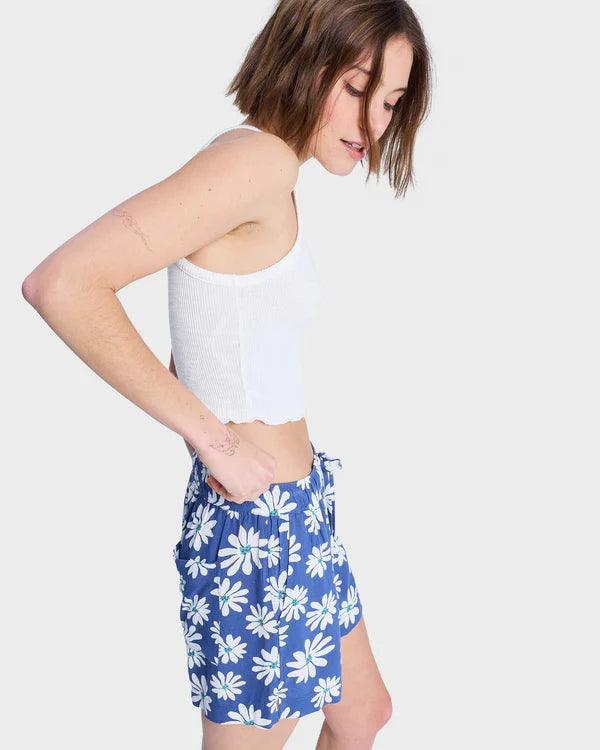 Roxy Lekeitio Break High Printed Short - Coconut Milk Flower Soul - Star Surf + Skate