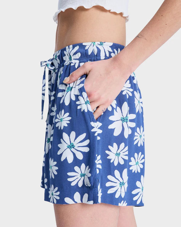 Roxy Lekeitio Break High Printed Short - Coconut Milk Flower Soul - Star Surf + Skate