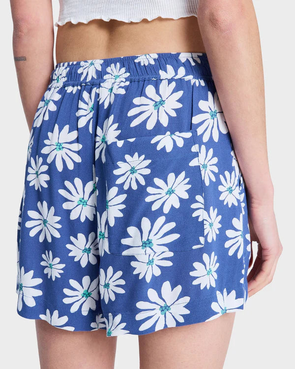 Roxy Lekeitio Break High Printed Short - Coconut Milk Flower Soul - Star Surf + Skate