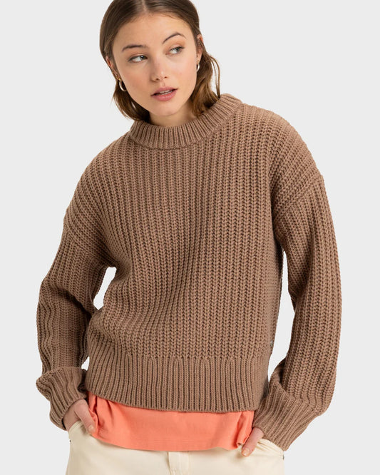 Roxy Coming Home Sweater - Portabella - Star Surf + Skate