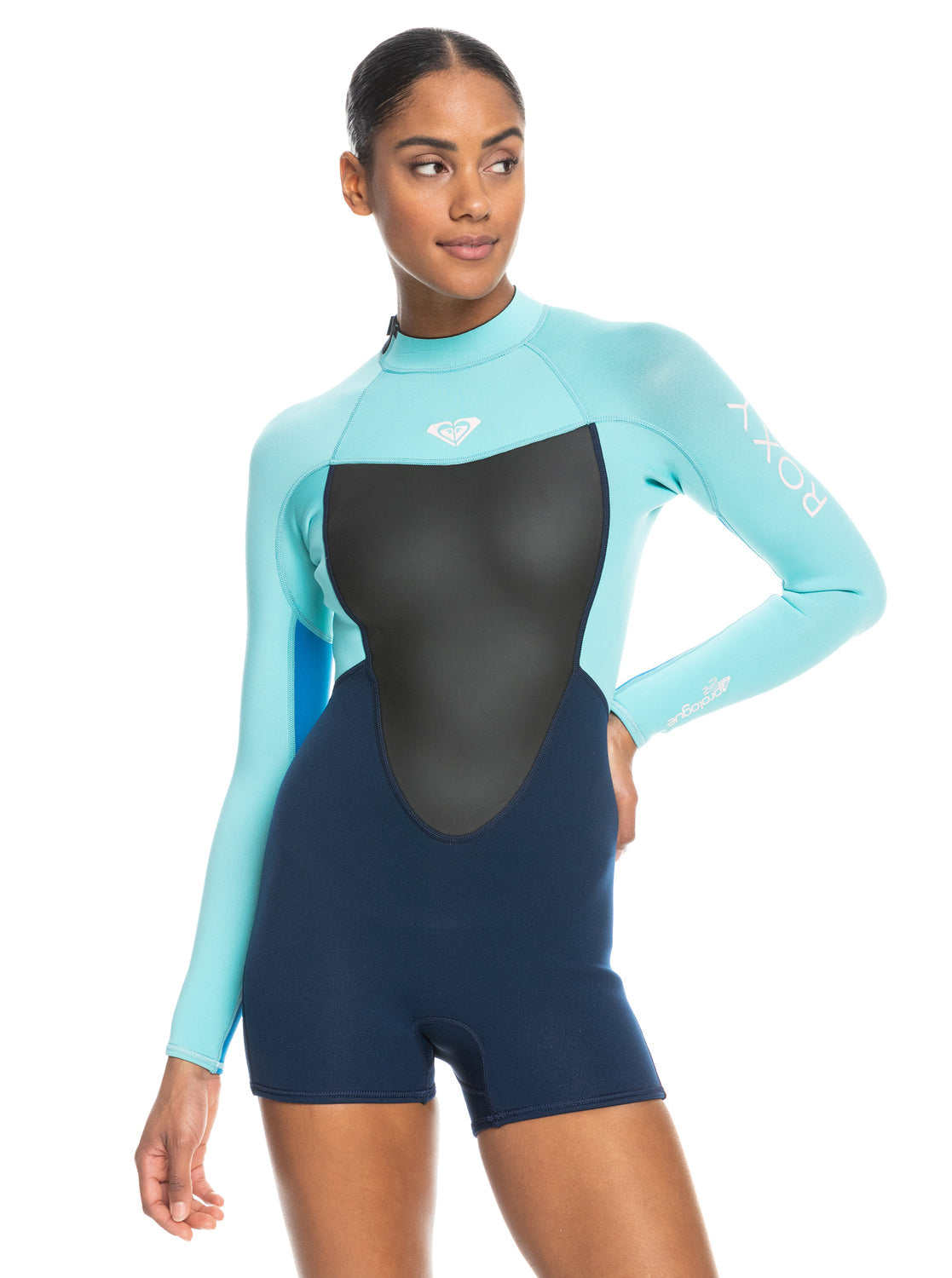 Roxy 2/2mm Prologue Back Zip LS Springsuit - Good Mood - Star Surf + Skate