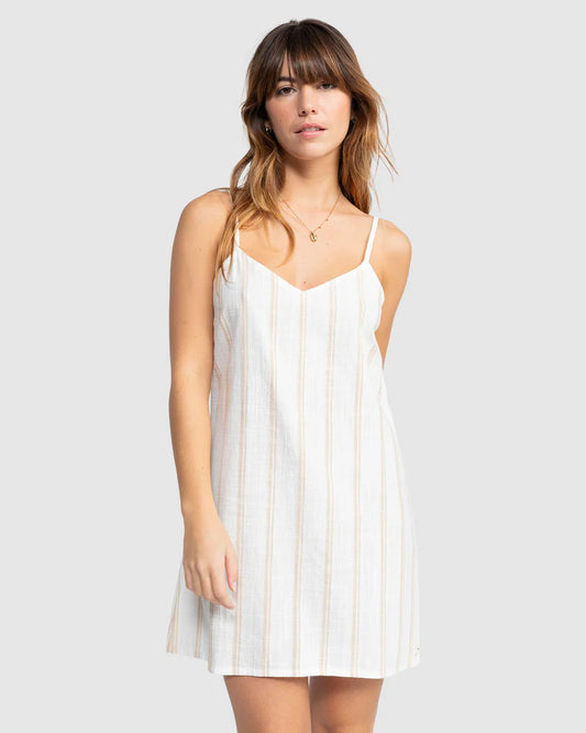 Roxy Shine a Light Dress - Egret Keep it Simple - Star Surf + Skate