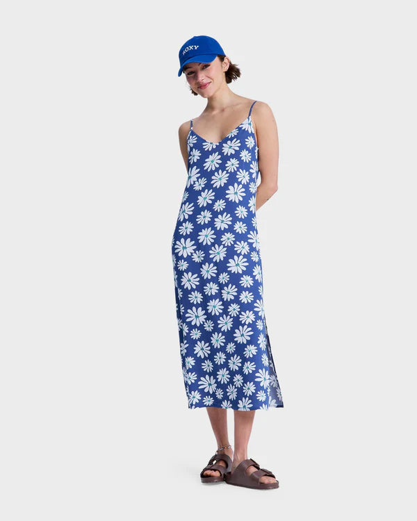 Roxy Stay Sunny Slip Dress - Coconut Milk Flower Soul