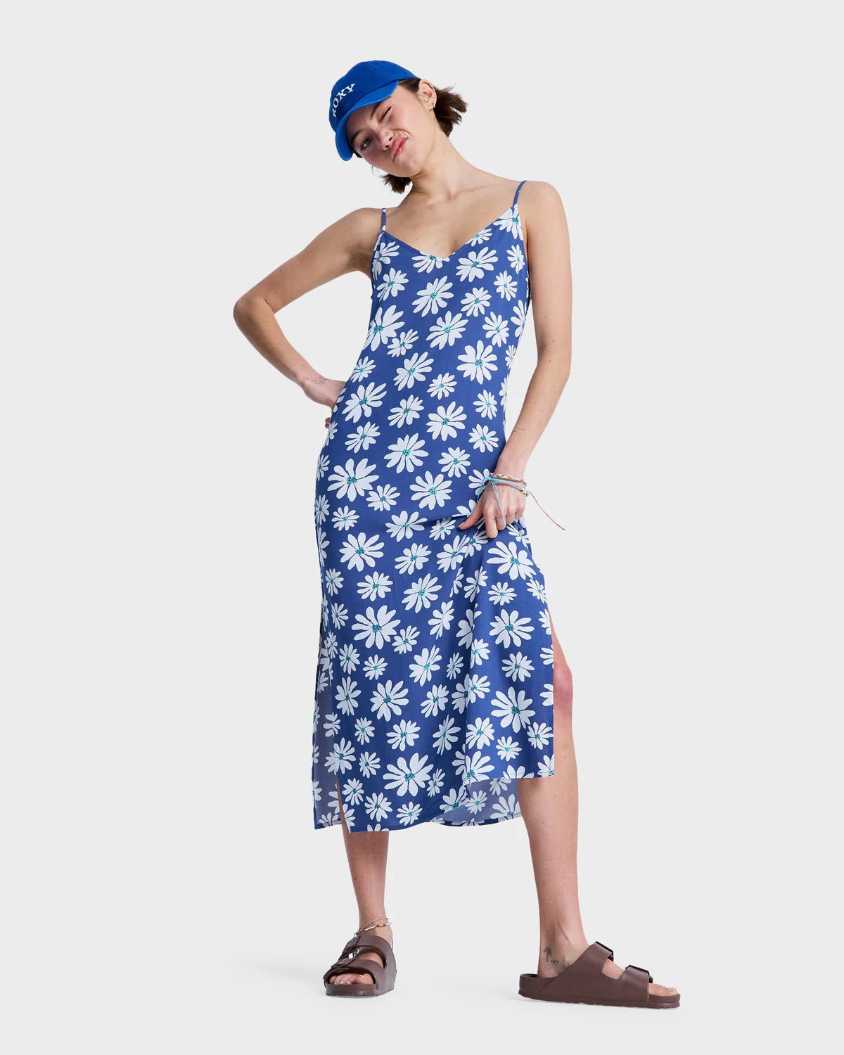 Roxy Stay Sunny Slip Dress - Coconut Milk Flower Soul