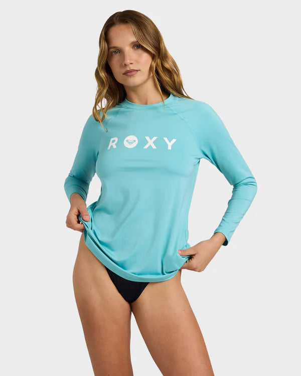 Roxy Essentials LS Lycra - Coastal Shade - Star Surf + Skate
