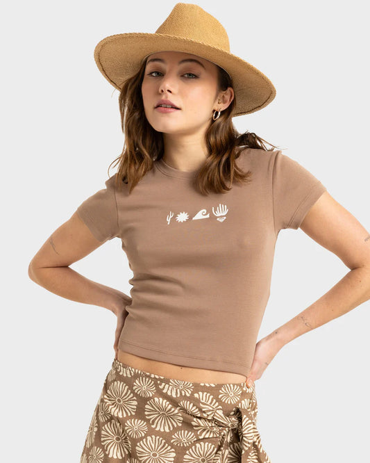 Roxy Beach Love SS Tee - Portabella - Star Surf + Skate