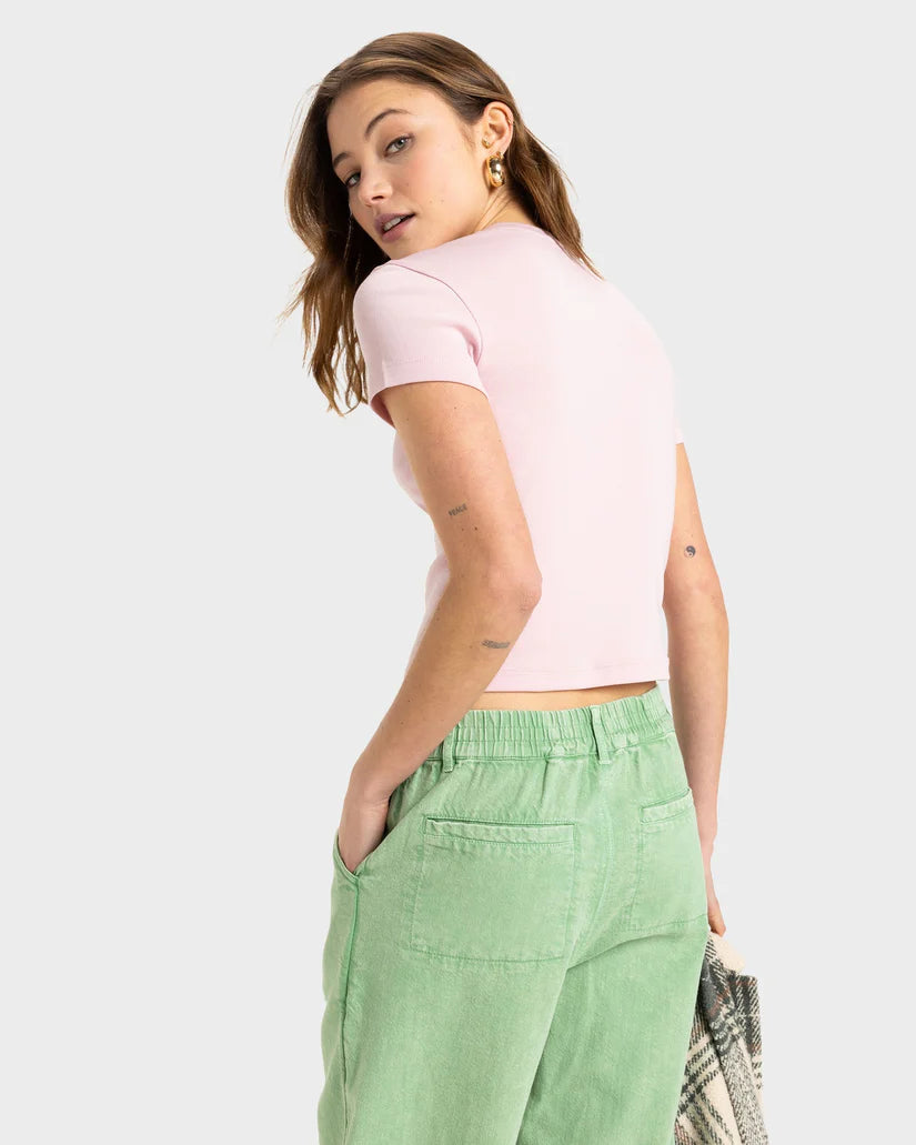 Roxy Beach Love SS Tee - Bleached Mauve - Star Surf + Skate