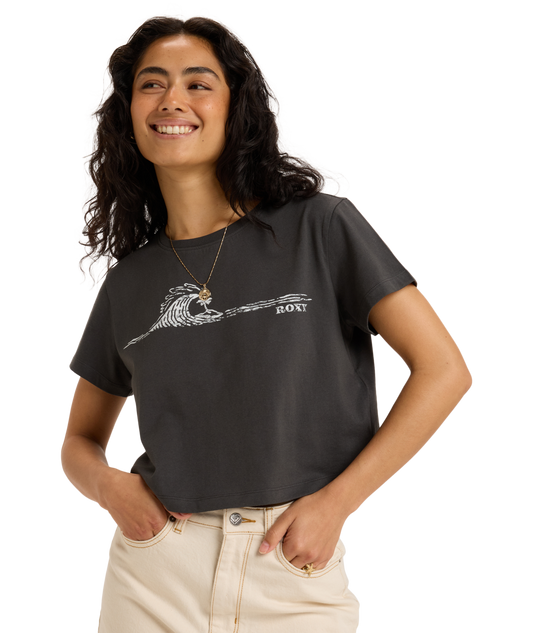Roxy People Speak SS Tee - Phantom - Star Surf + Skate