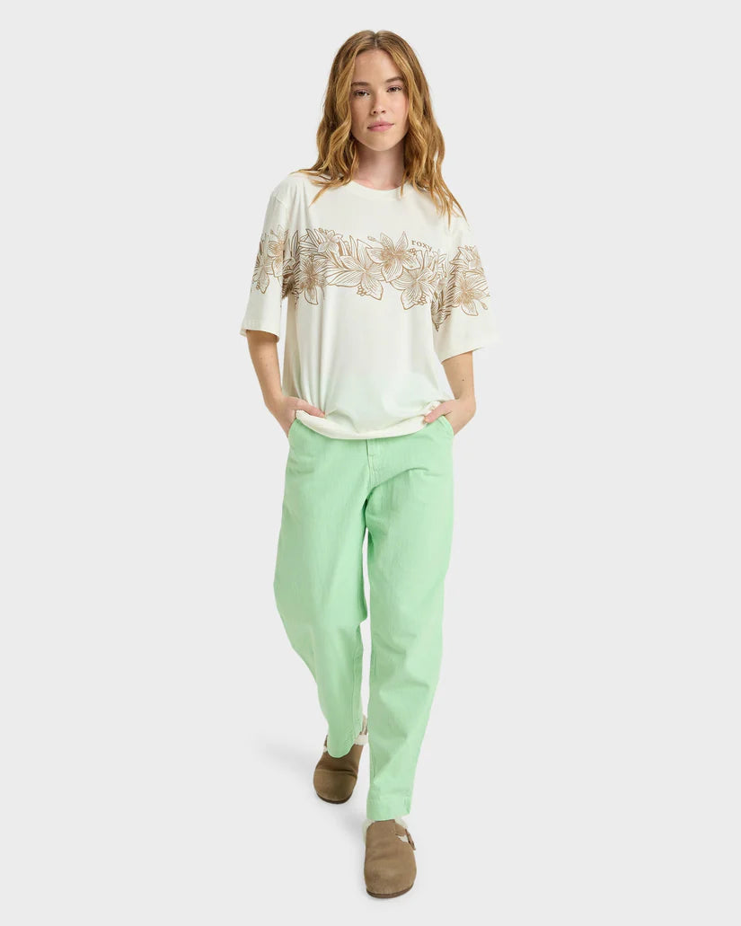 Roxy Hangloose Placed SS Tee - Egret - Star Surf + Skate